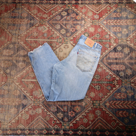 Levi's 550 W34 L30 Tapered Leg Relaxed Fit Blue Denim Jeans
