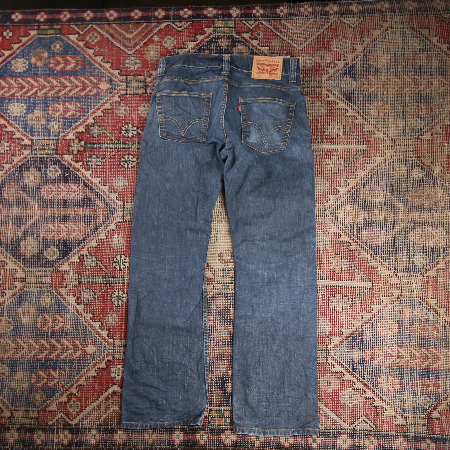 Levi's 506 W32 L28 Straight Leg Blue Denim Jeans