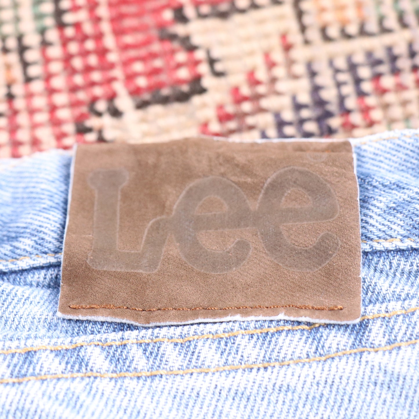 Lee W36 L32 Straight Leg Relaxed Fit Blue Denim Jeans