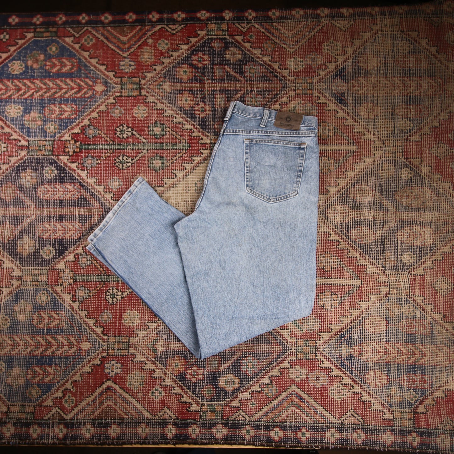 Wrangler W40 L31 Straight Leg Blue Denim Jeans