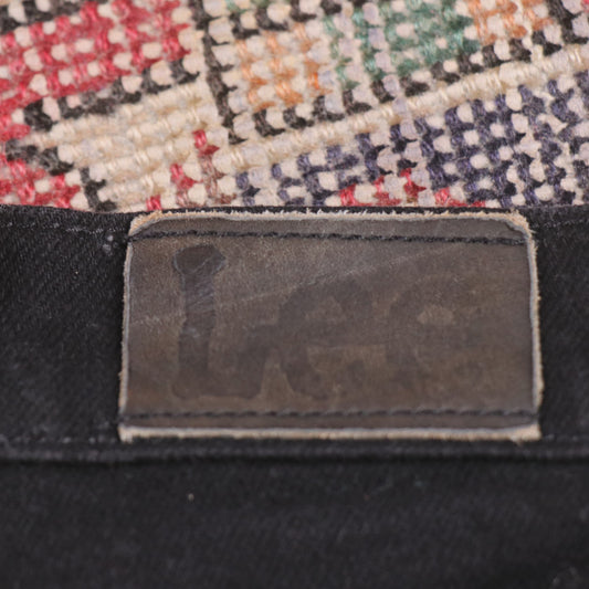 Lee W26 L25 Straight Leg Black Denim Jeans