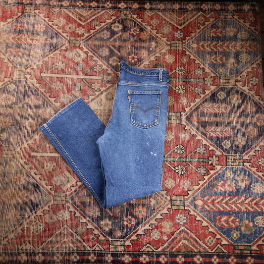 Levi's W36 L30 Bootcut Blue Denim Jeans