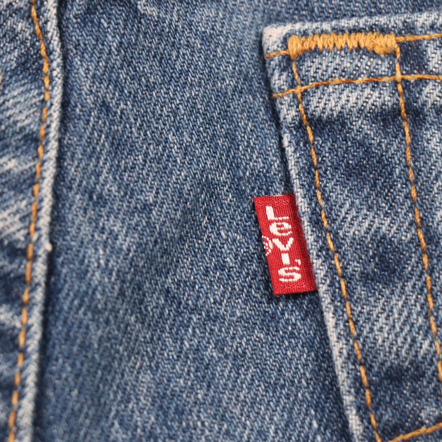 Levi's 521 Red Tab W32 L27 Straight Leg Blue Denim Jeans