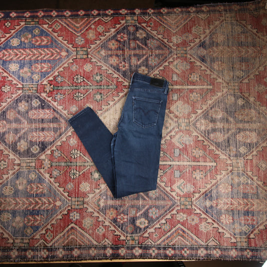 Levi's 721 W28 L29 Skinny Blue Denim Jeans