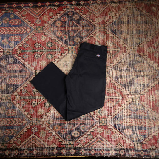 Dickies W32 L29 Straight Leg Blue Cotton Blend Trousers
