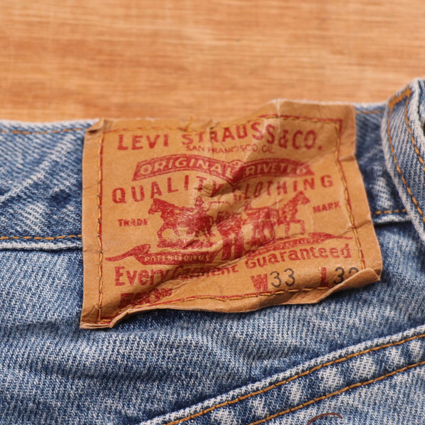Levi's 501 Red Tab W32 L31 Original Fit Blue Denim Jeans