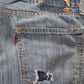 Levi's W34 L28 Straight Leg Classic Ripped Style Blue Denim Jeans