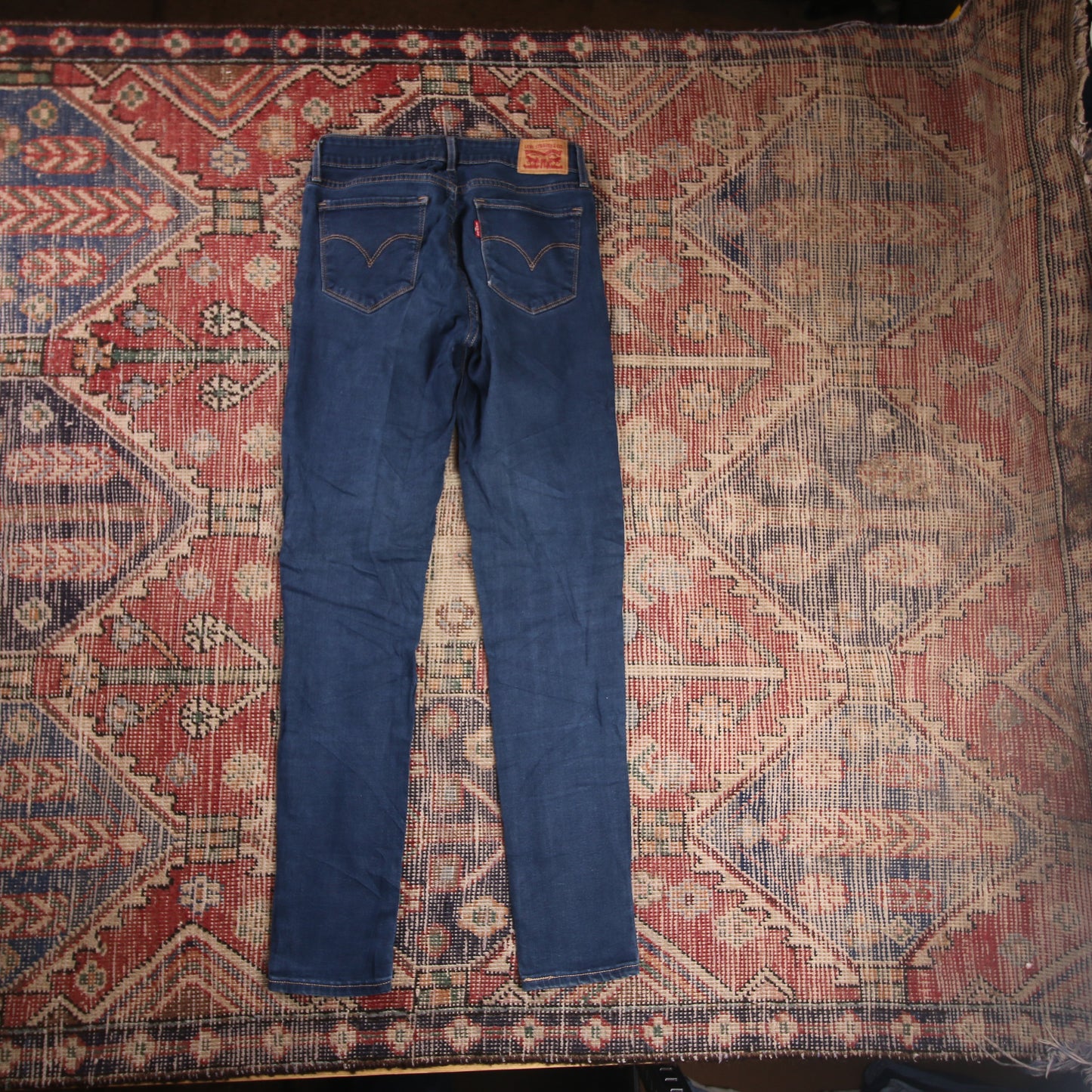 Levi's 711 W26 L29 Skinny Blue Denim Jeans