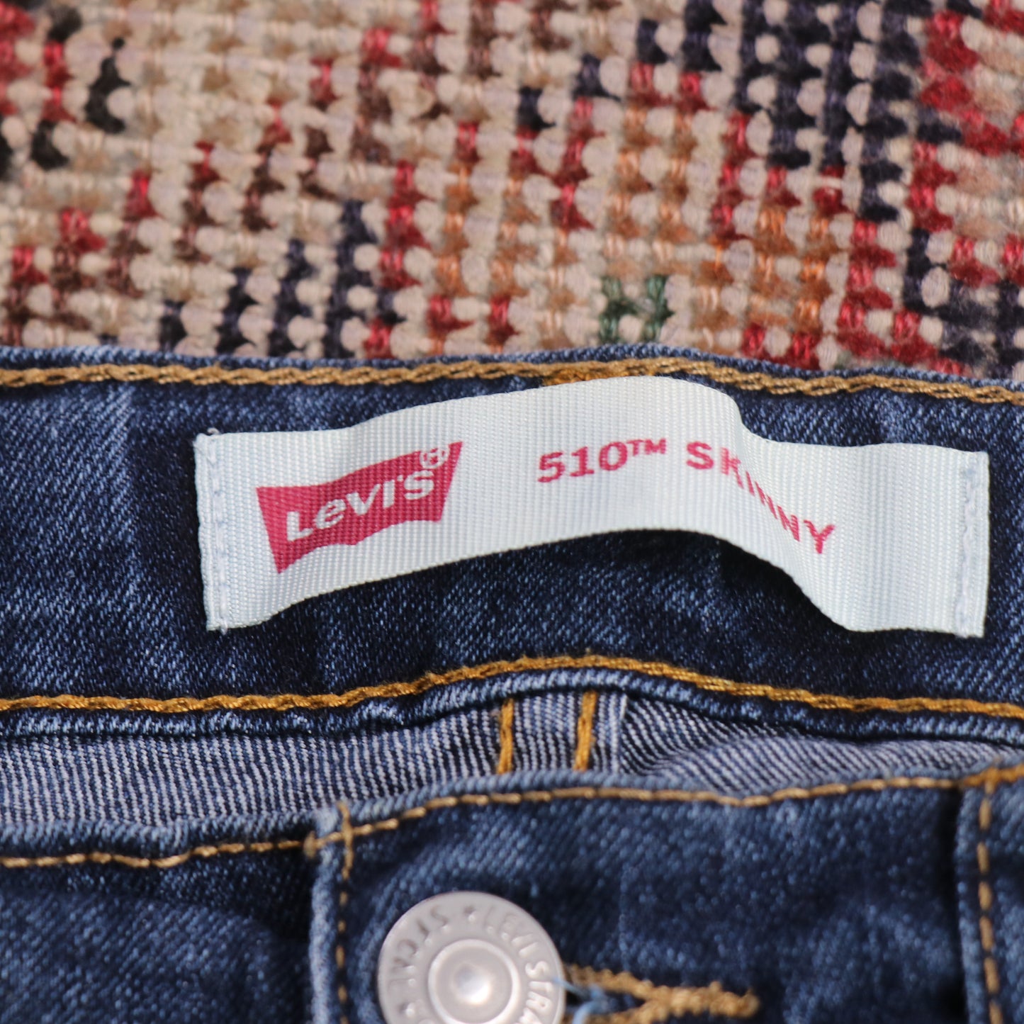 Levi's 510 W26 L28 Skinny Blue Denim Jeans