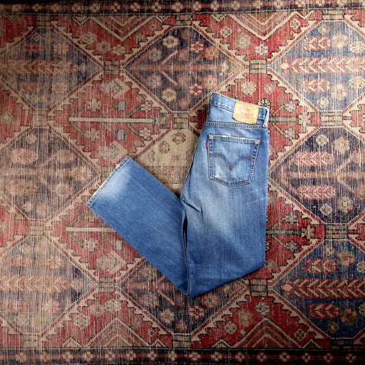 Levi's 552 Red Tab W32 L32 Straight Leg Jeans Blue Denim Jeans