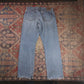 Wrangler W34 L32 Straight Leg Relaxed Fit Blue Denim Jeans