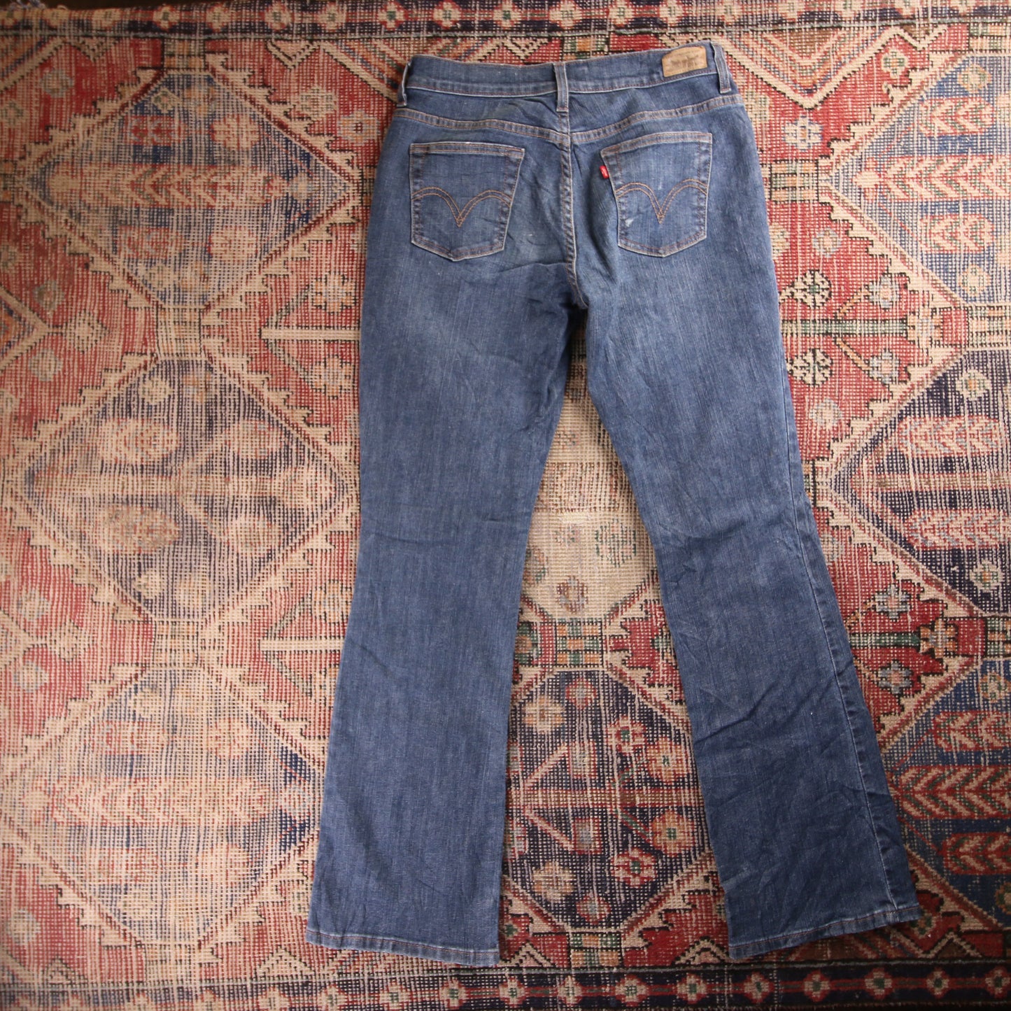Levi's 512 Red Tab W30 L31 Tapered Leg Slim Fit Blue Denim Jeans