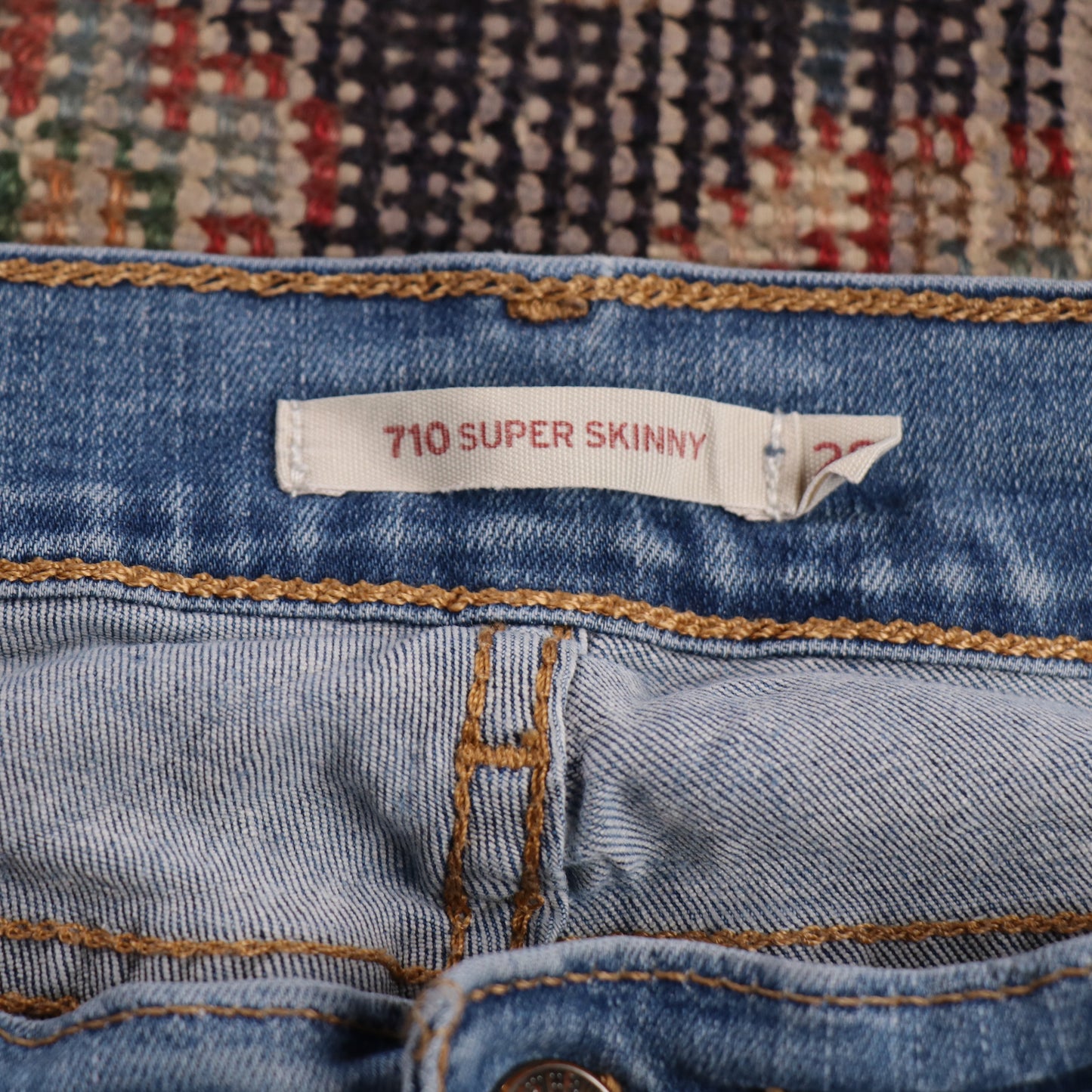 Levi's 710 W28 L27 Skinny Blue Denim Jeans