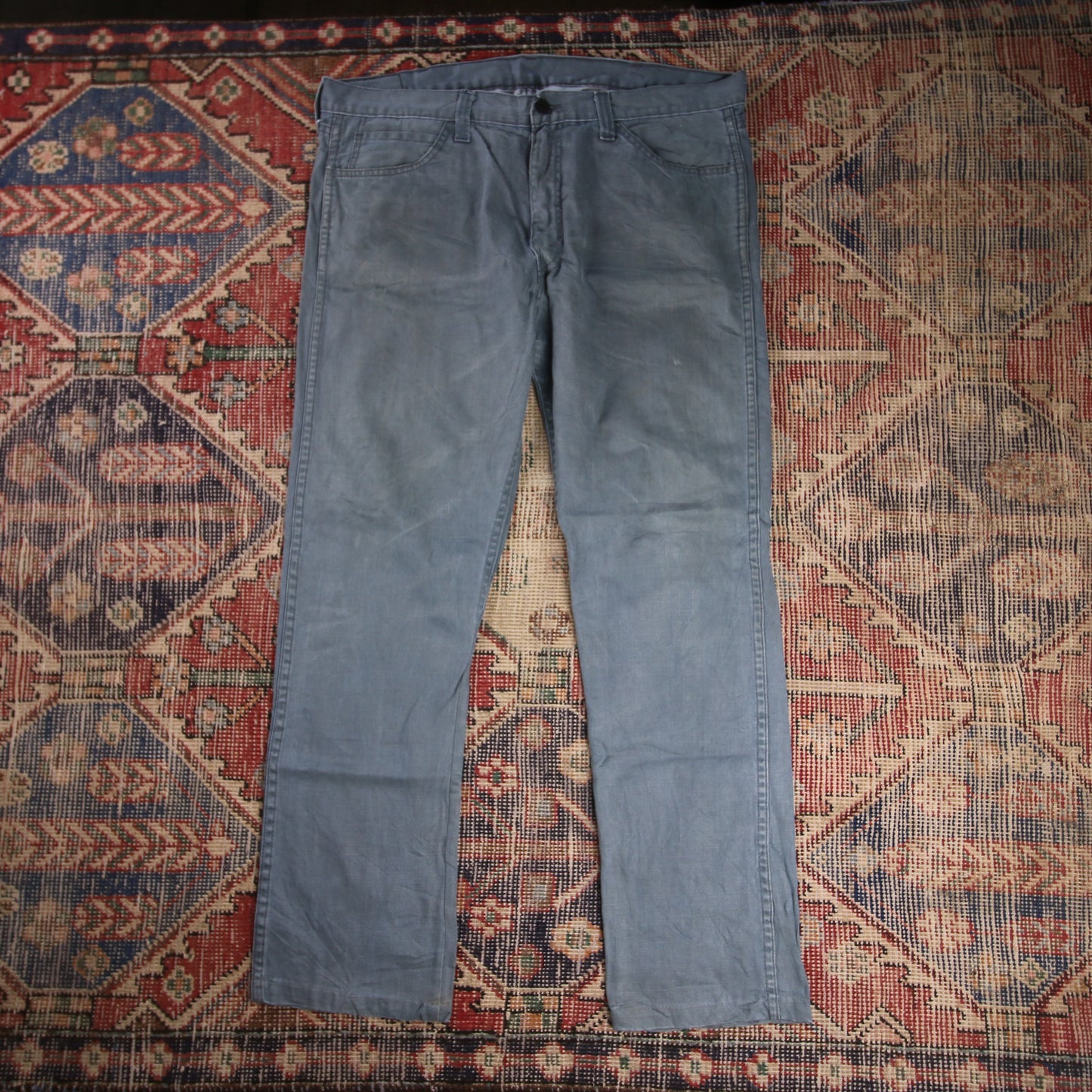 Levi's 513 W40 L30 Straight Leg Slim Fit Grey Denim Jeans