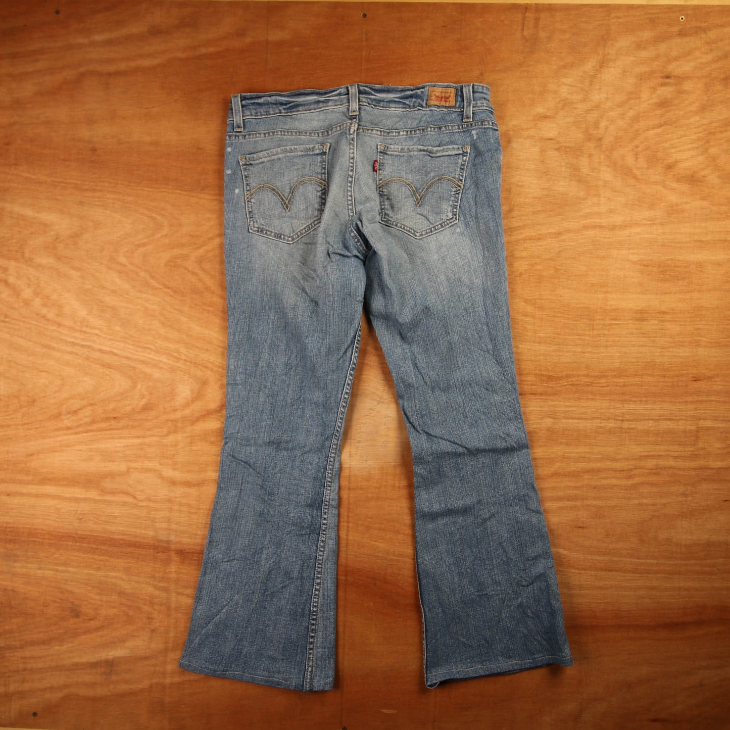 Levi's 524 Red Tab W32 L27 Bootcut Blue Denim Jeans