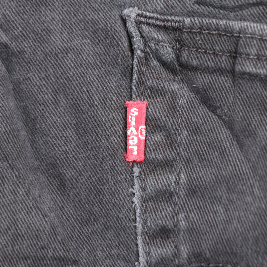 Levi's W34 L29 Straight Leg Black Denim Jeans