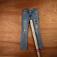 Levi's 502 Red Tab W24 L24 Tapered Leg Regular Fit Classic Ripped Style Blue Den