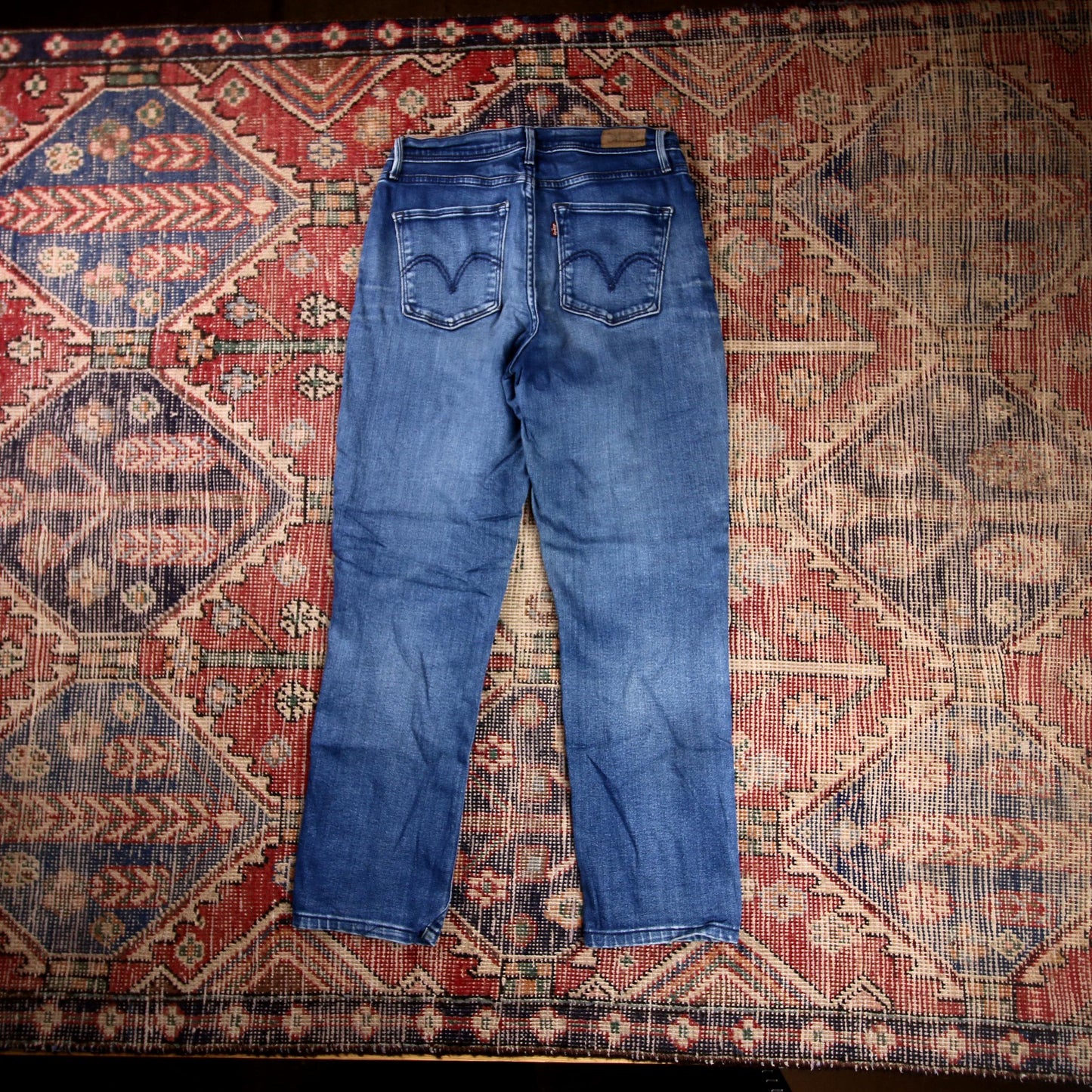 Levi's 512 W28 L26 Tapered Leg Slim Fit Blue Denim Jeans
