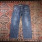 Levi's 505 W36 L30 Straight Leg Regular Fit Blue Denim Jeans