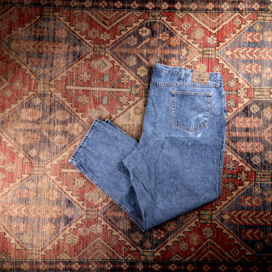 Wrangler W50 L32 Relaxed Blue Denim Jeans