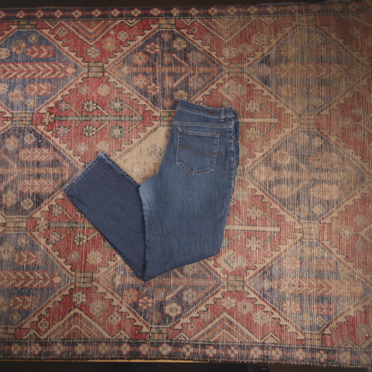 Lee W32 L30 Straight Leg Relaxed Fit Blue Denim Jeans