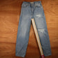 Levi's 721 Red Tab W30 L30 Loose Straight Leg Classic Ripped Style Blue Denim Je