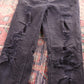 Levi's 306 Black Tab W24 L29 Super Skinny Classic Ripped Style Black Denim Jeans