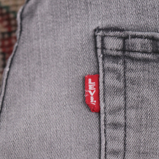 Levi's 514 Capital E W30 L28 Straight Leg Grey Denim Jeans