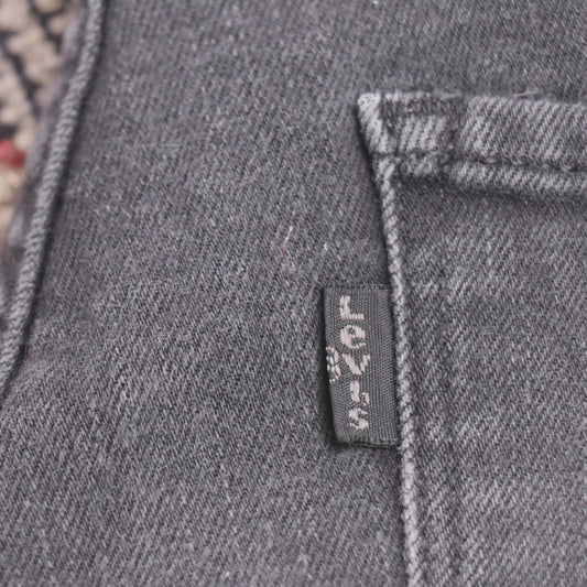 Levi's 314 W30 L29 Straight Leg Black Denim Jeans