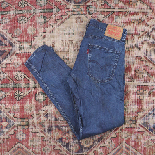 Levi's 512 W30 L28 Tapered Leg Slim Fit Blue Denim Jeans