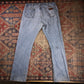 Wrangler W38 L33 Straight Leg Relaxed Fit Blue Denim Jeans