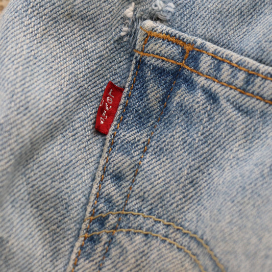 Levi's 505 W34 L28 Straight Leg Regular Fit Blue Denim Jeans