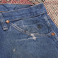 Wrangler W36 L28 Straight Leg Blue Denim Jeans