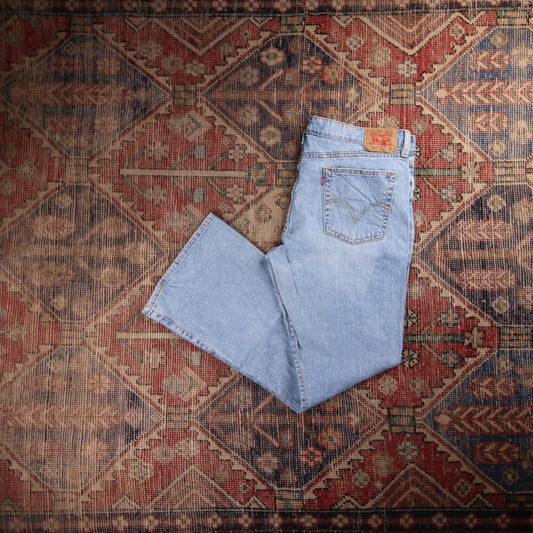 Levi's 519 W38 L31 Bootcut Blue Denim Jeans