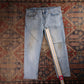 Levi's 512 Red Tab W38 L28 Tapered Leg Slim Fit Classic Ripped Style Blue Denim