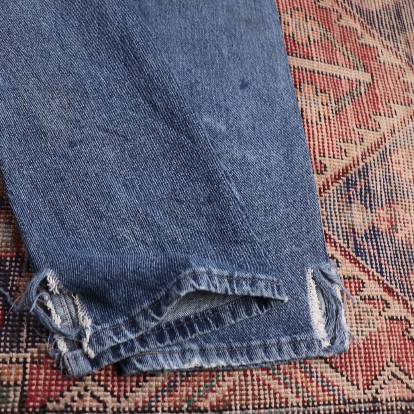 Wrangler W30 L29 Straight Leg Relaxed Fit Blue Denim Jeans