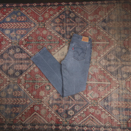 Levi's 505 W28 L31 Straight Leg Regular Fit Blue Denim Jeans