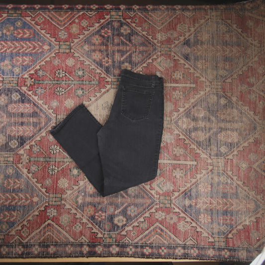 Lee W32 L28 Straight Leg Black Denim Jeans
