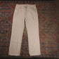Lee W34 L30 Straight Leg Loose Fit White Denim Jeans