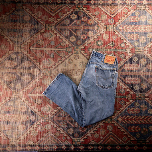 Levi's 505 Red Tab W32 L29 Straight Leg Regular Fit Blue Denim Jeans