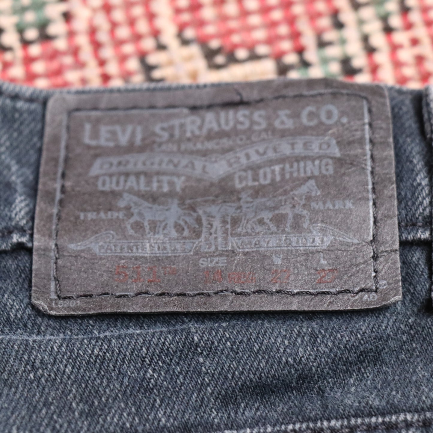 Levi's 511 W26 L29 Slim Fit Blue Denim Jeans