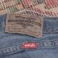 Wrangler W30 L30 Straight Leg Relaxed Fit Classic Ripped Style Blue Denim Jeans