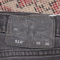 Levi's 510 W30 L28 Skinny Black Denim Jeans