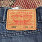 Levi's 559 W36 L31 Straight Leg Relaxed Fit Blue Denim Jeans