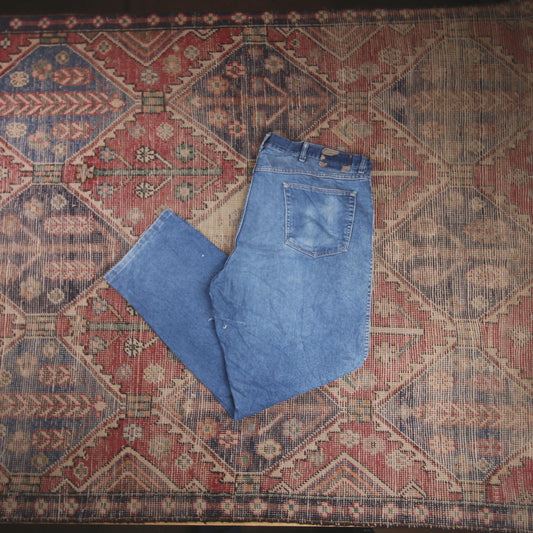 Wrangler W42 L29 Straight Leg Blue Denim Jeans
