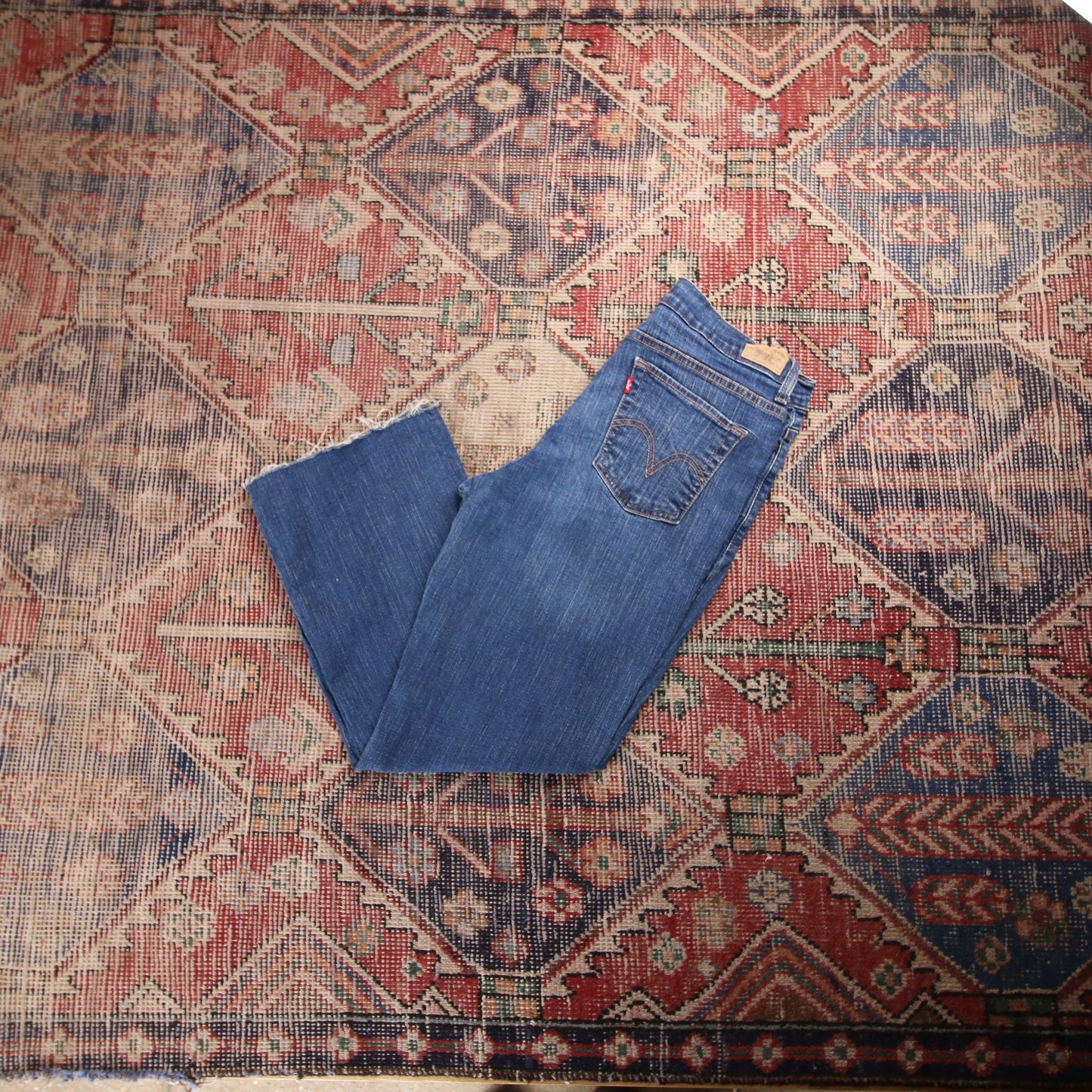 Levi's W30 L26 Bootcut Blue Denim Jeans