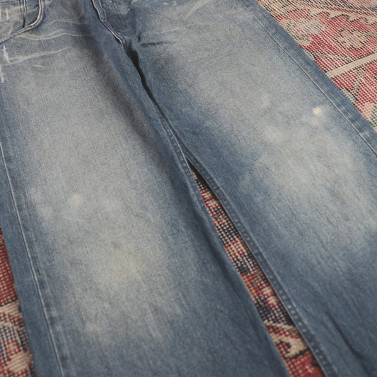 Lee W34 L31 Straight Leg Relaxed Fit Blue Denim Jeans