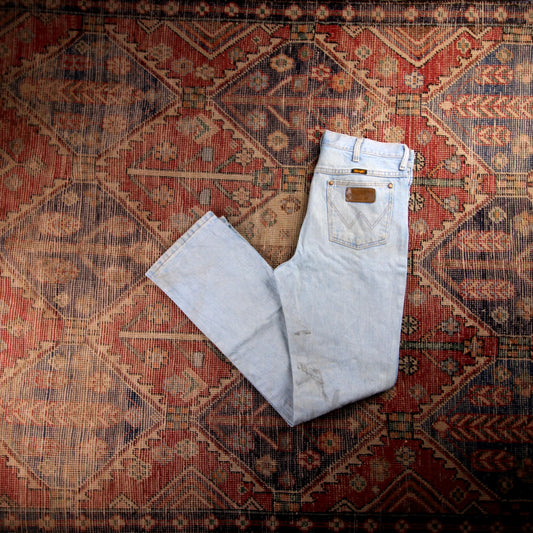 Wrangler W32 L33 Straight Blue Denim Jeans