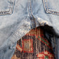 Levi's 510 W30 L30 Skinny Classic Ripped Style Blue Denim Jeans