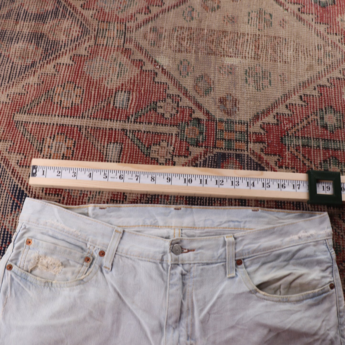 Levi's 501 Red Tab W38 L31 Original Fit Blue Denim Jeans